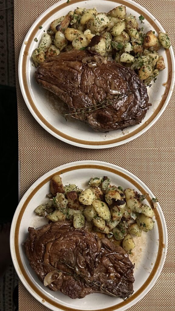 Valentines Day Dinner: Kenji’s Pan-Seared Steak and Crispy Potatoes