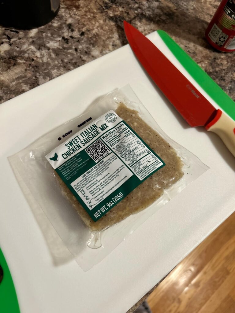 I’ve never tried chicken sausage, should it be this color?