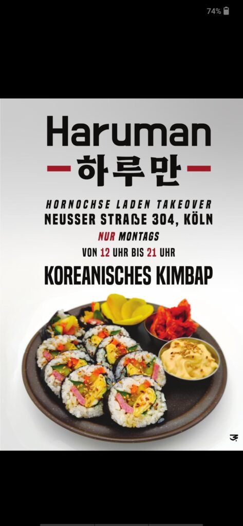 I just started my own korean kimbap event in Germany:)