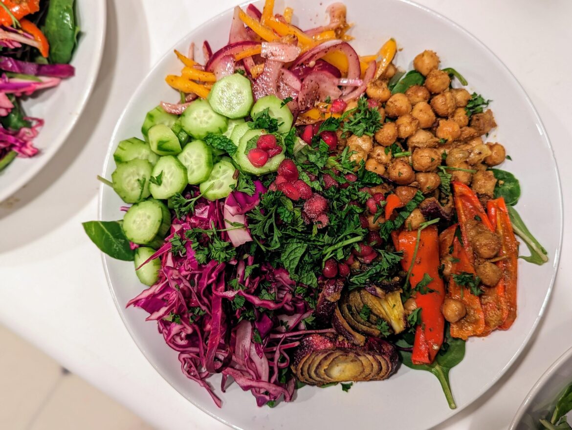Chickpea Shawarma salad bowl