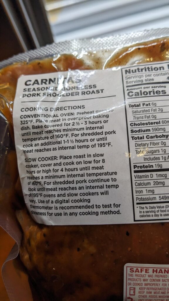 It says slow cook to 195 f for shredded. Should I just do low for 8 hours?