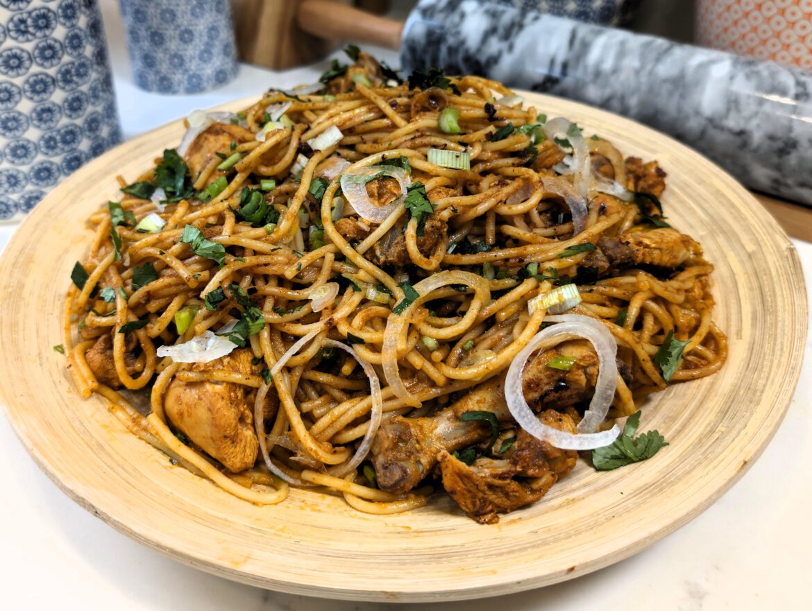 Burmese Chicken Noodles with Homemade Chili Oil