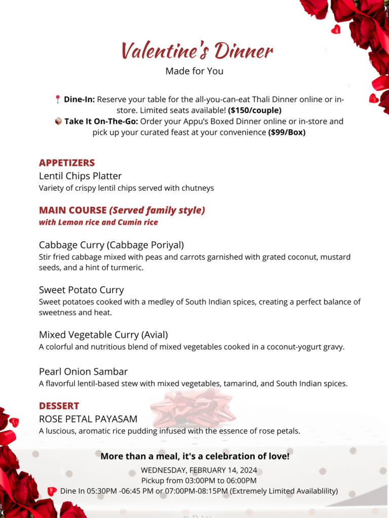 Love Love Vegan Valentines, helping Appu's Long beach spread the love for valentines day with their vegan boxed dinners!