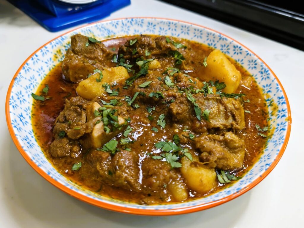 Classic Mutton Potato Curry, Knows As Aloo Gosht