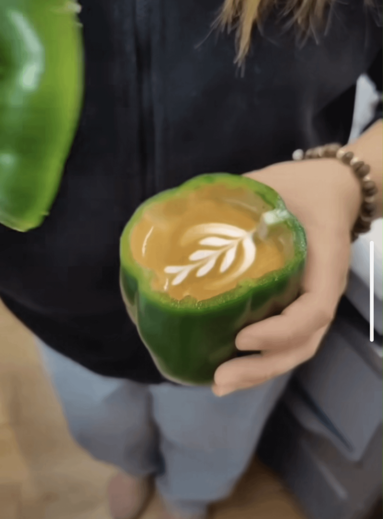 Late in a green pepper anyone ?