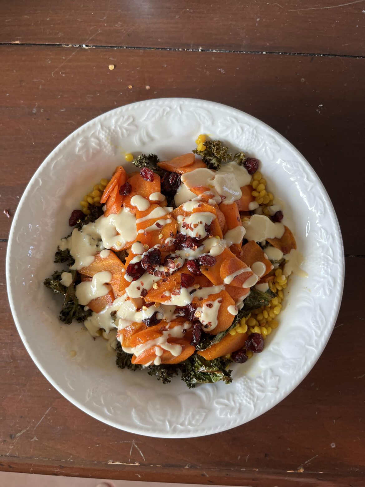 vegan maple carrot bowls