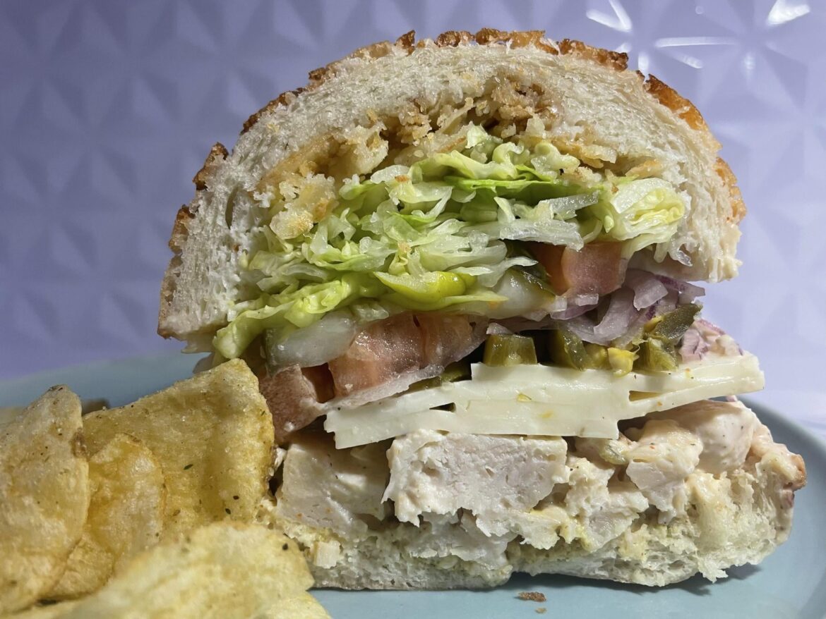 Cajun Chicken, Pepper Jack, Crispy Onions, Pickled Jalapenos on Dutch Crunch