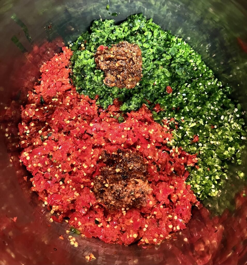 Another spicy blend of peppers for our sauce.