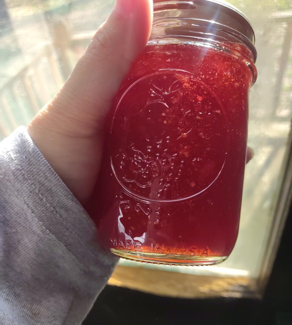 Very pleased with my strawberry jam.