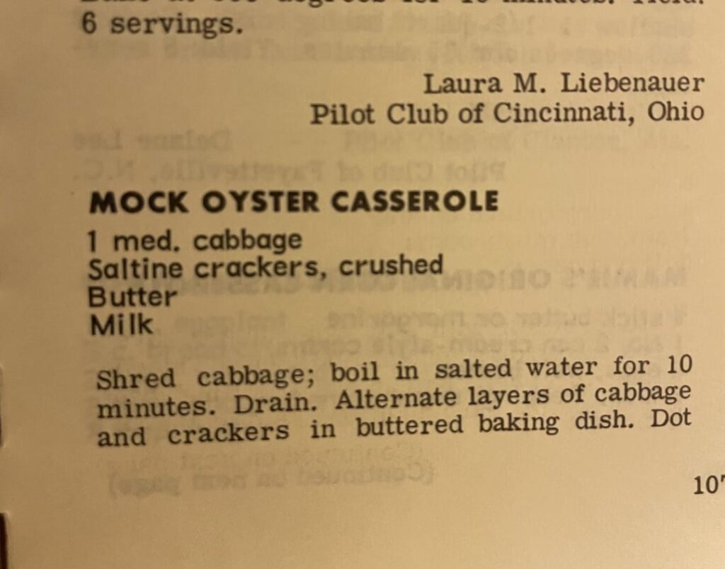 What would you add to this mock oyster casserole?