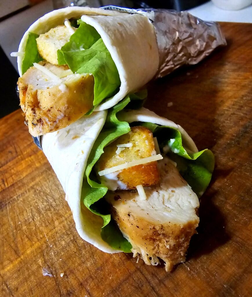 Chicken Caesar Wraps