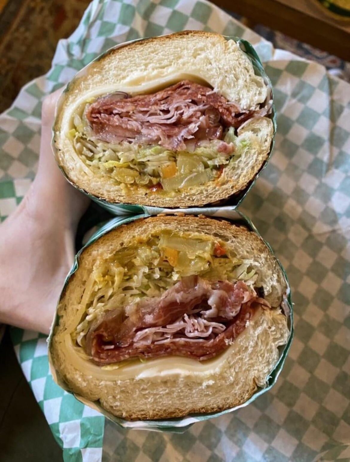 Where can I find a solid sandwich like this?