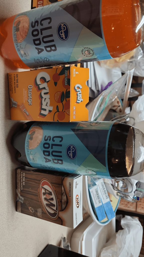 Made “healthy” soda with zero sugar soda packets and sparkling water Made "healthy" soda with zero sugar soda packets and sparkling water