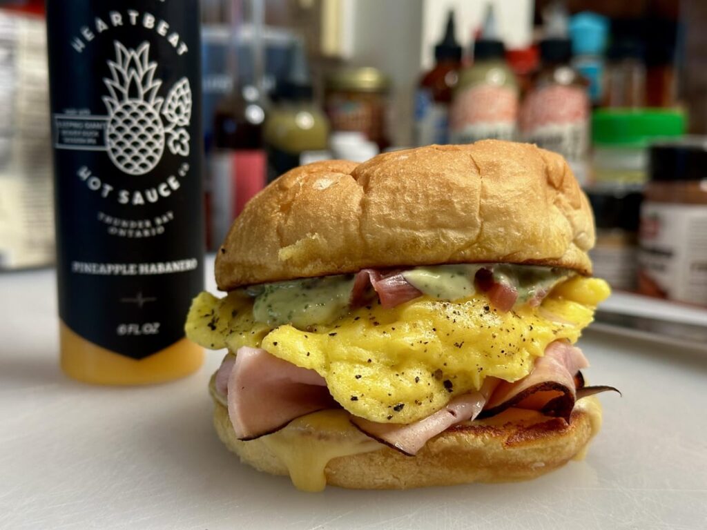 My day off breakfast sandwich!