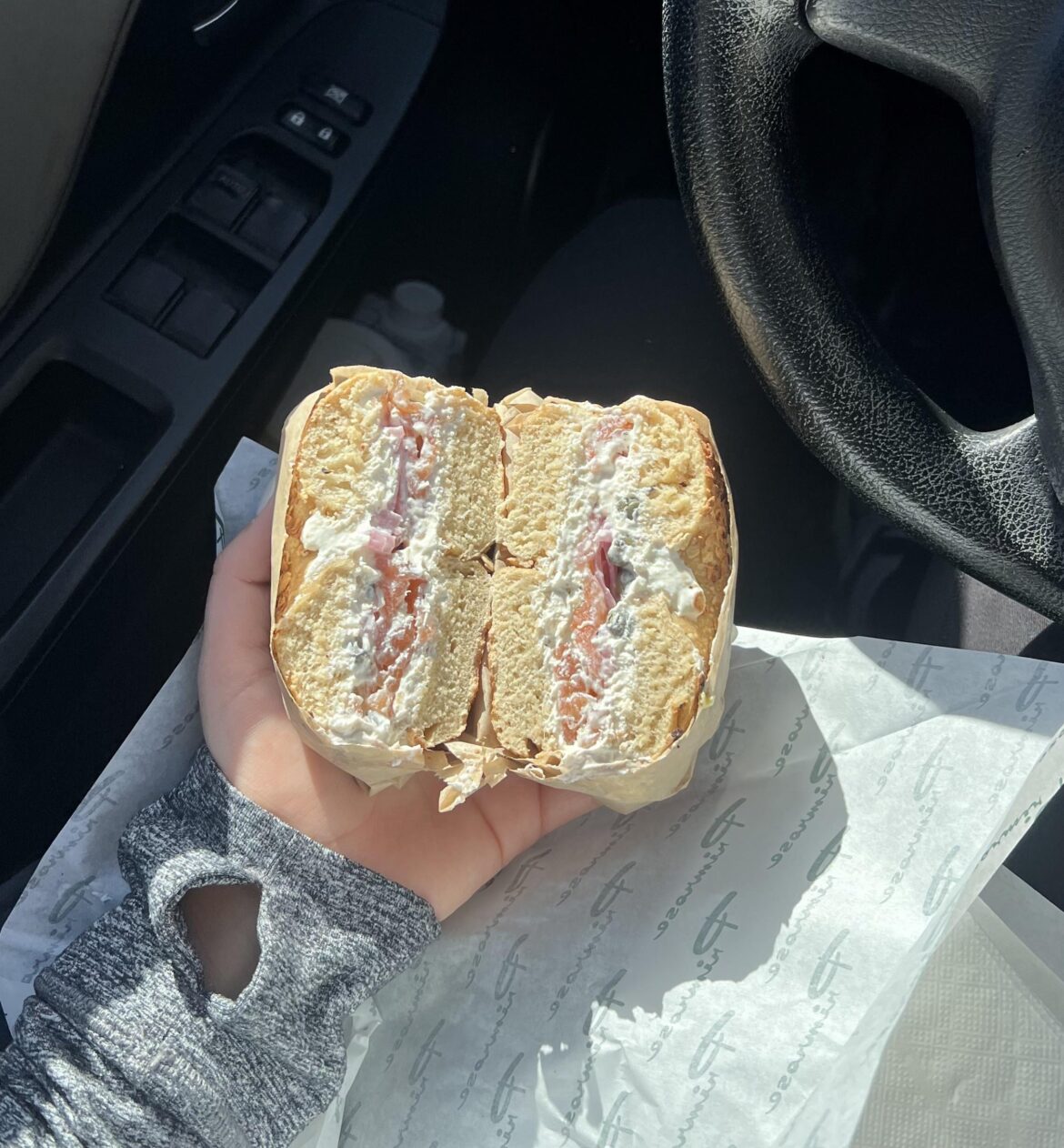 Doesn’t this bagel look angelic??? Primrose bagels, Toronto