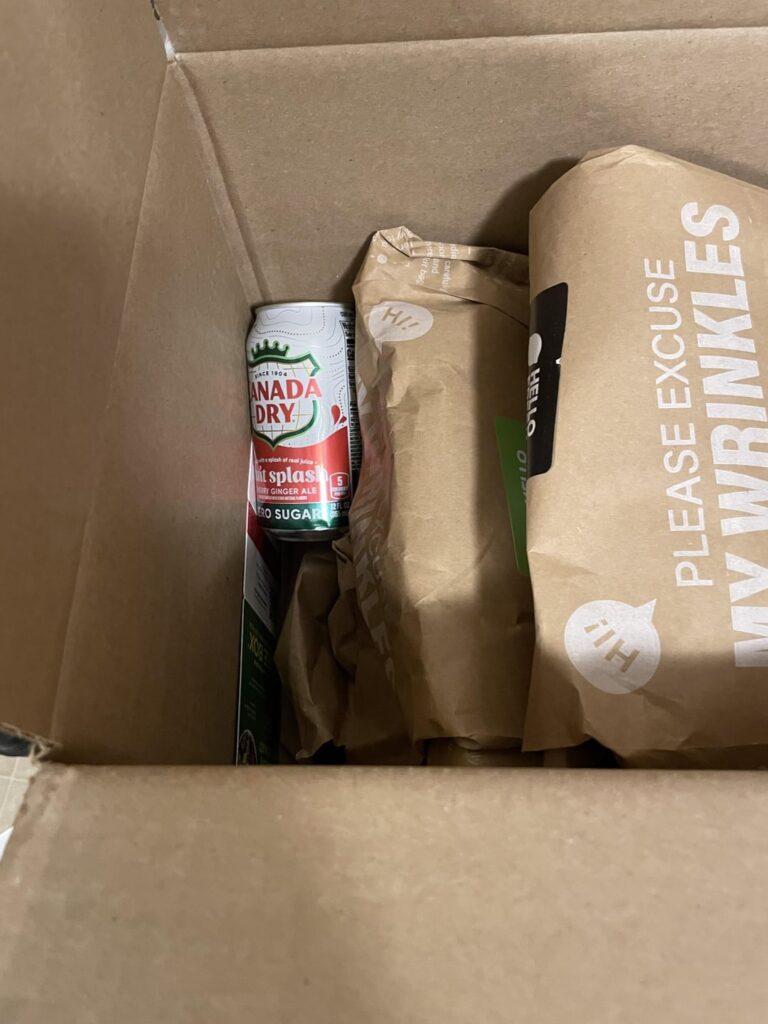 Can of Ginger Ale in box???