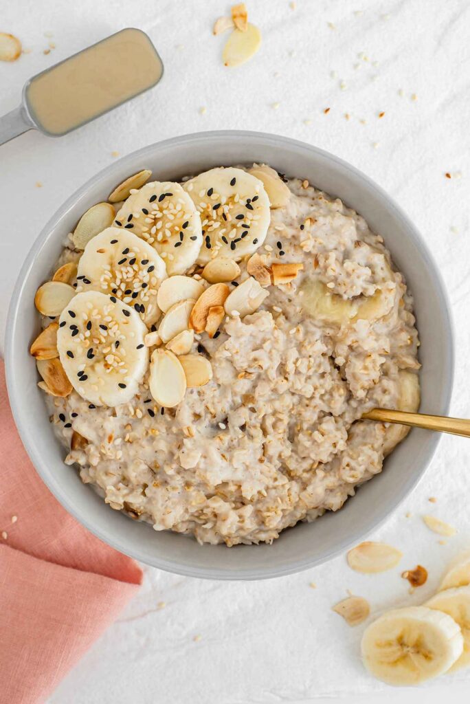 Maple Tahini Oatmeal
