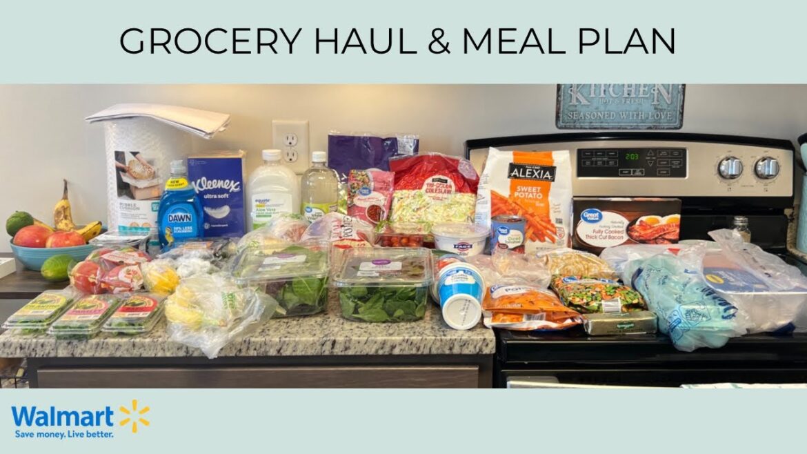 GROCERY HAUL & MEAL PLAN | BUDGET FRIENDLY | WALMART PICKUP | DINNER IDEAS | FAMILY OF TWO