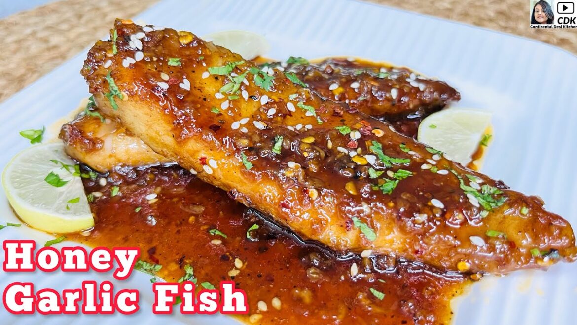 Honey Garlic Fish Fillet Recipe | Garlic Lemon Butter Fish | Honey Glazed Basa Fish #fish fillet