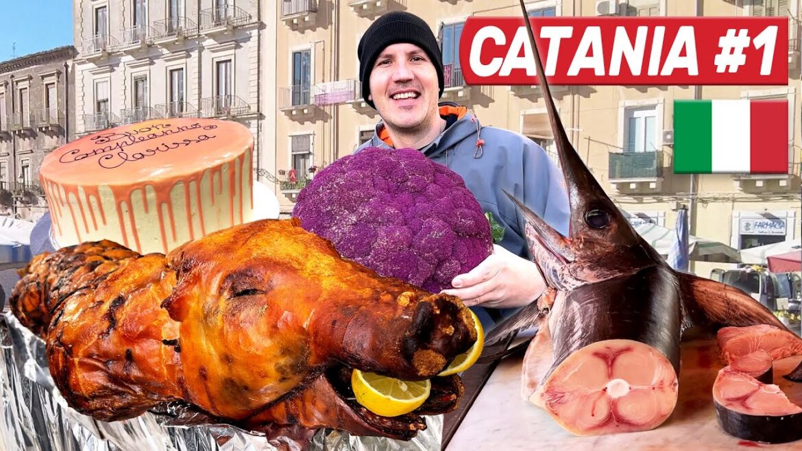 CRAZY ITALIAN STREET FOOD In Sicily, Italy - CATANIA Food Markets, Restaurants & Bakeries