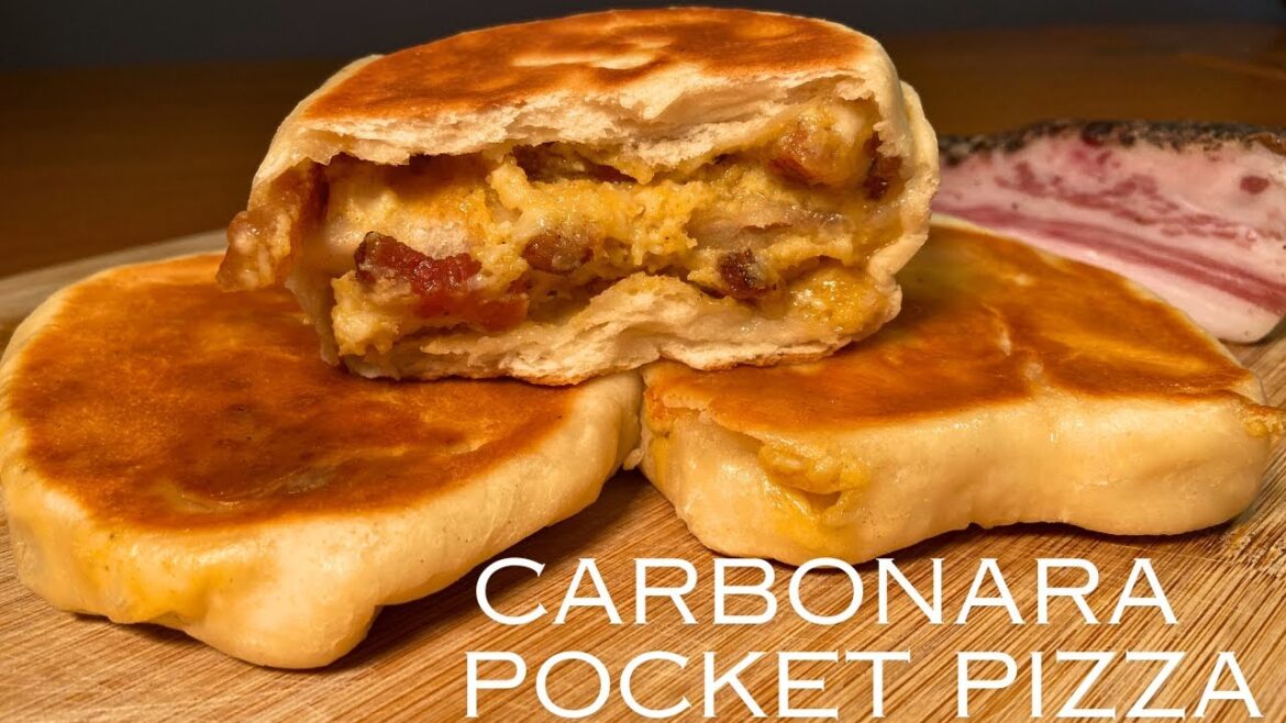 Carbonara Pocket Pizza | Pan-Baked