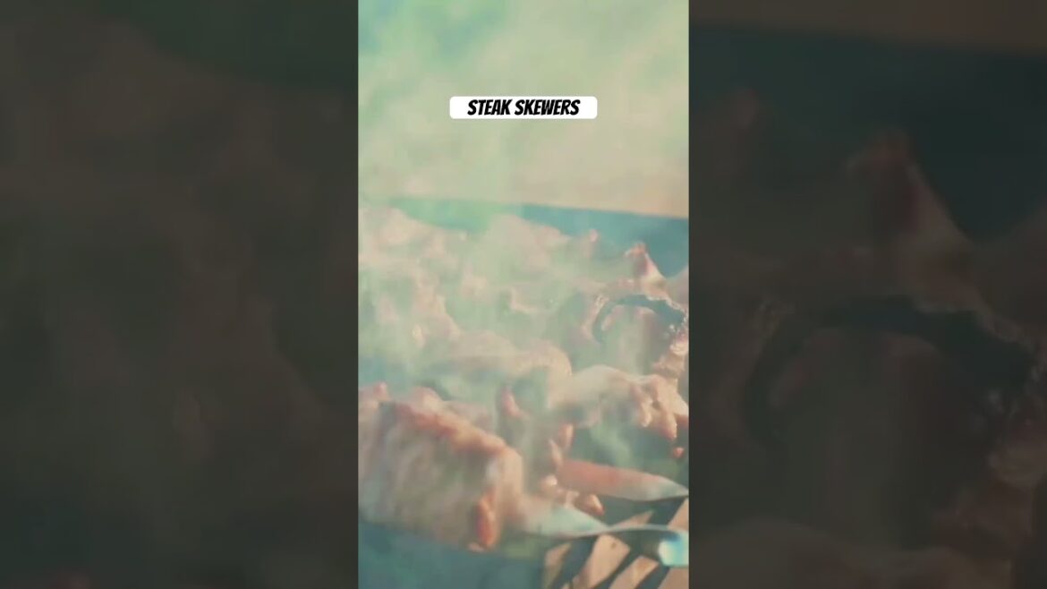 Steak skewers #shortvideo