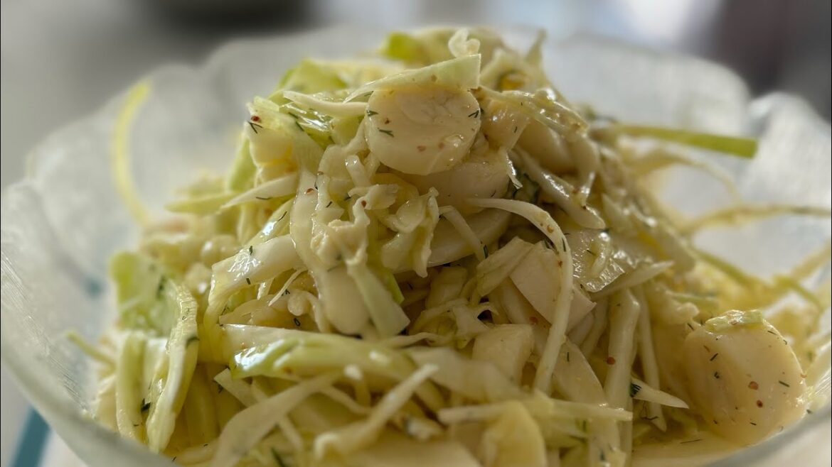 Cabbage and Hearts of Palm Salad #shorts