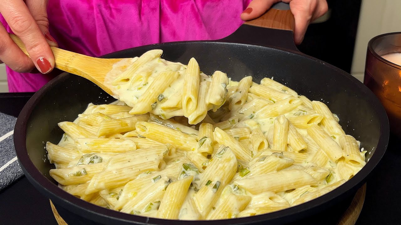 Das einfachste Pasta Rezept! NUR 3 Zutaten und 5 Minuten, um diese ...