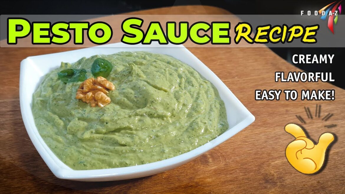 Pesto Sauce Recipe : Creamy, flavorful, and easy to make! | How to make homemade pesto sauce