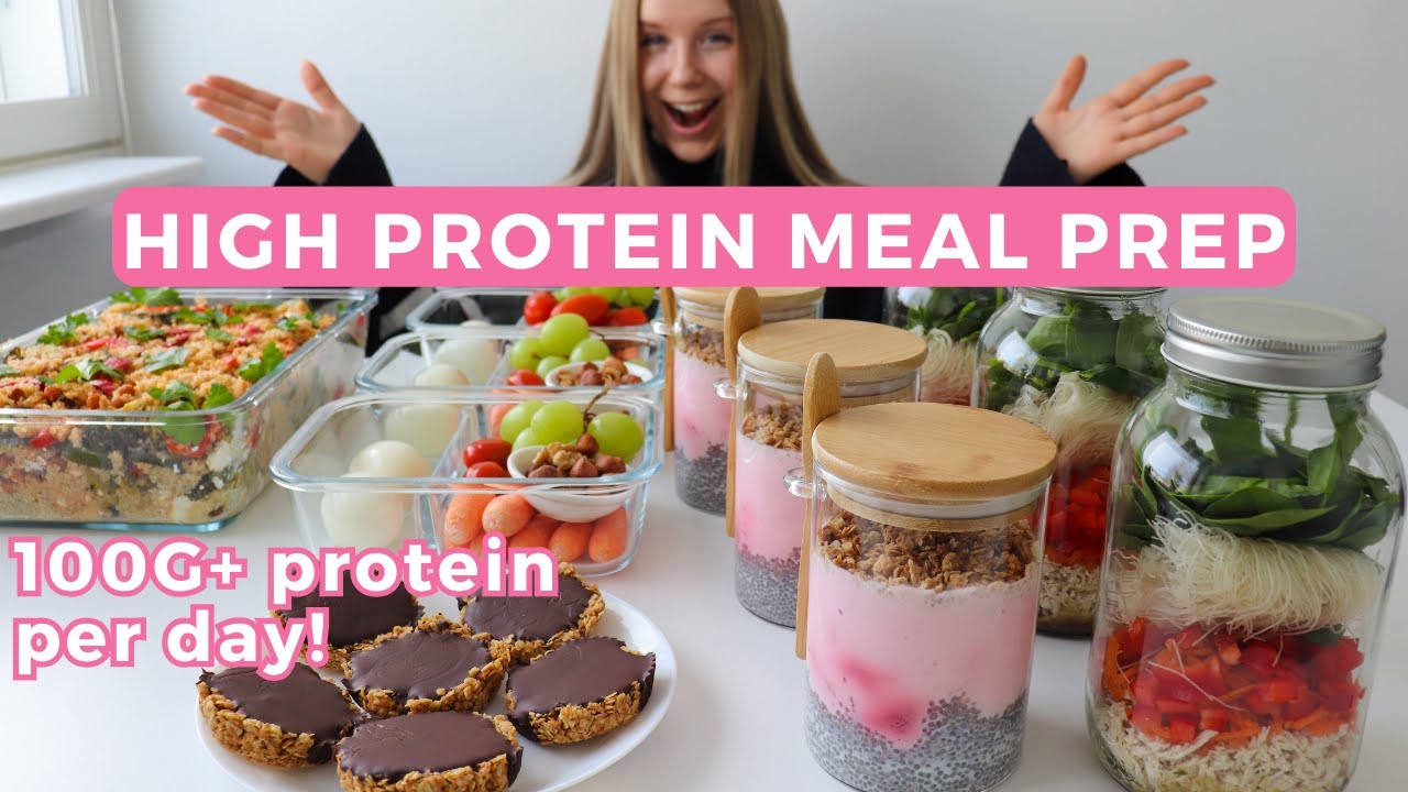Easy, Healthy & High protein Meal Prep 100G protein per day! Dining and Cooking