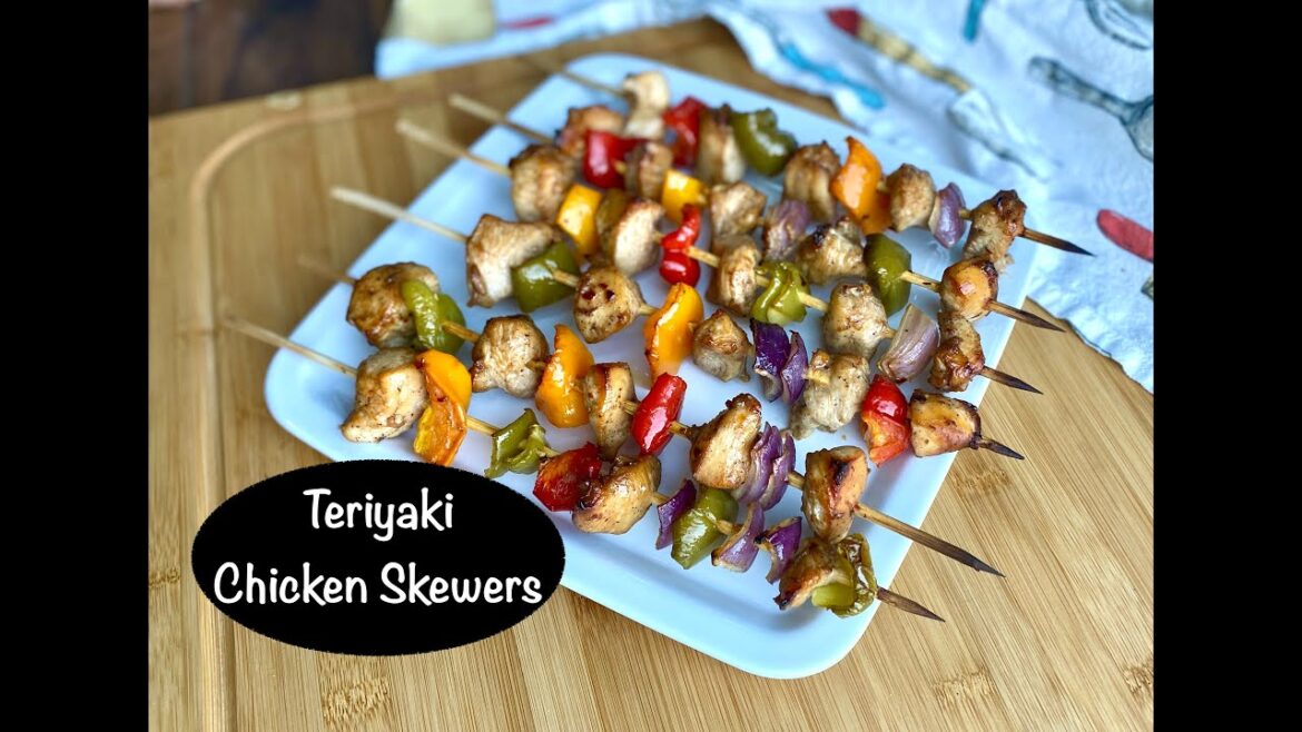 Baked Teriyaki Chicken Skewers | Easy Dinner Ideas | Oven Baked Teriyaki Chicken Kabobs Recipe