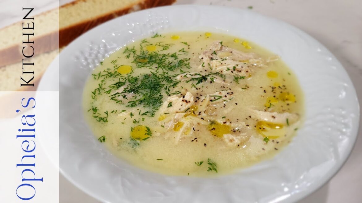 Lemon Chicken Soup with Orzo (Greek Avgolemono) | Juiciest Chicken Soup