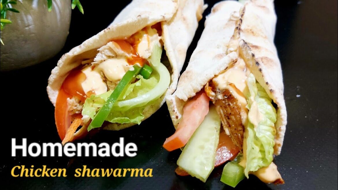 Homemade Chicken shawarma Recipe | How to Make Chicken Shawarma At Home | Shawarma Recipe