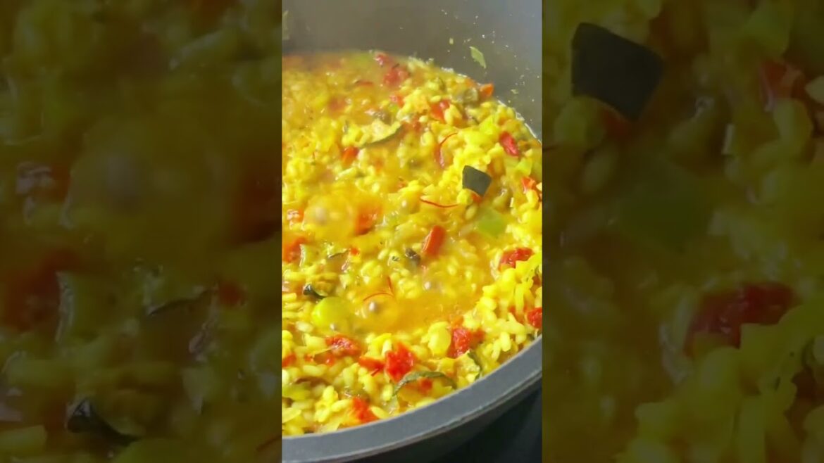 Risotto Mediterráneo Trevijano al azafrán Risotto Mediterráneo Trevijano al azafrán