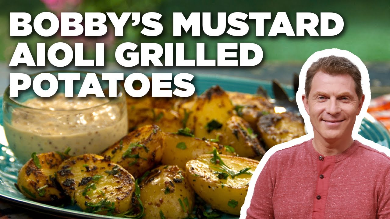 Bobby Flay's Mustard Aioli Grilled Potatoes Bobby Flay's Barbecue