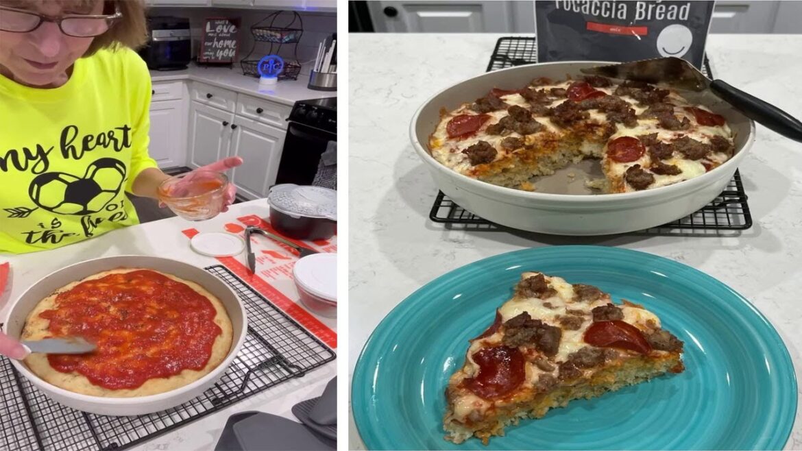 How to Make Deep-Dish Pizza | Focaccia Deep Dish Pizza | Rosemary Focaccia Bread