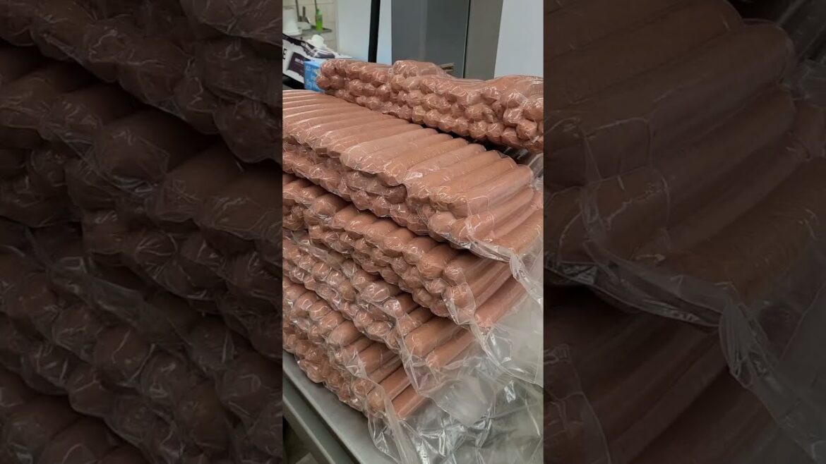 Hot dog / weiner makings process, an old-fashioned recipe