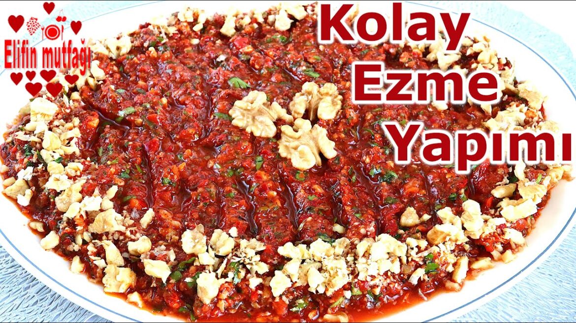 Kebapların Yanında Efsane: Acılı Ezme | Basit ve Hızlı Tarif