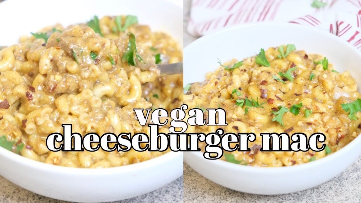 Vegan Cheeseburger Mac! Walnut Ground Meat | Pretty Brown Vegan Vegan Cheeseburger Mac! Walnut Ground Meat | Pretty Brown Vegan