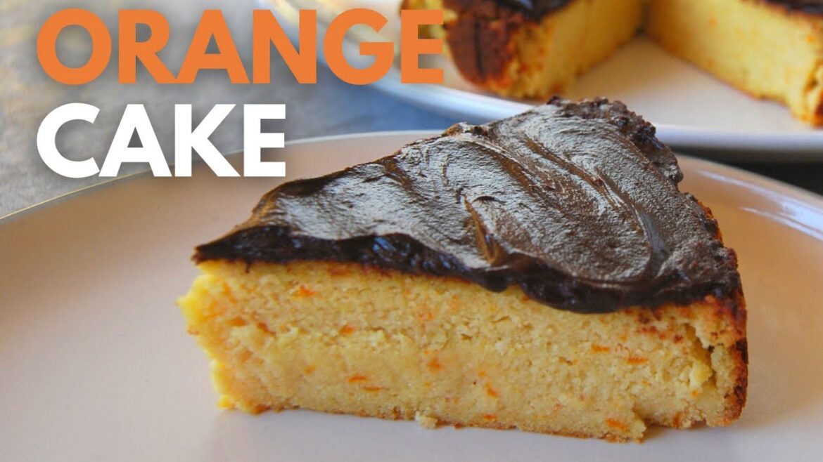 The Easiest Orange Cake Recipe! Vegan Orange & Almond Cake! The Best Orange Recipe!