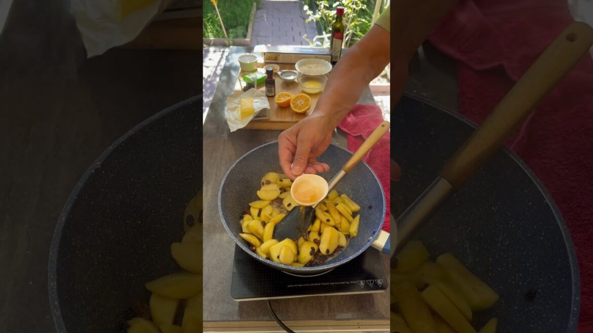 Crispy Mediterranean Apple Strudel #recipes #cooking