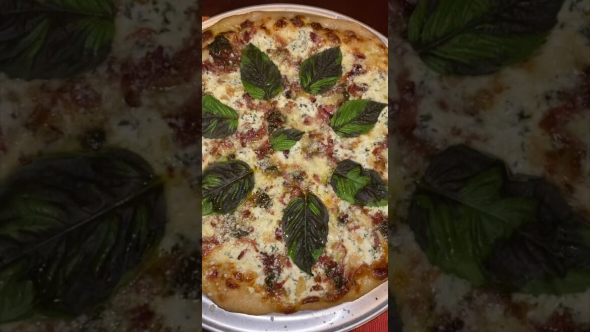 NEW YORK STYLE WHITE PIZZA With MAPLE BACON: #shorts #youtubeshorts #Shorts