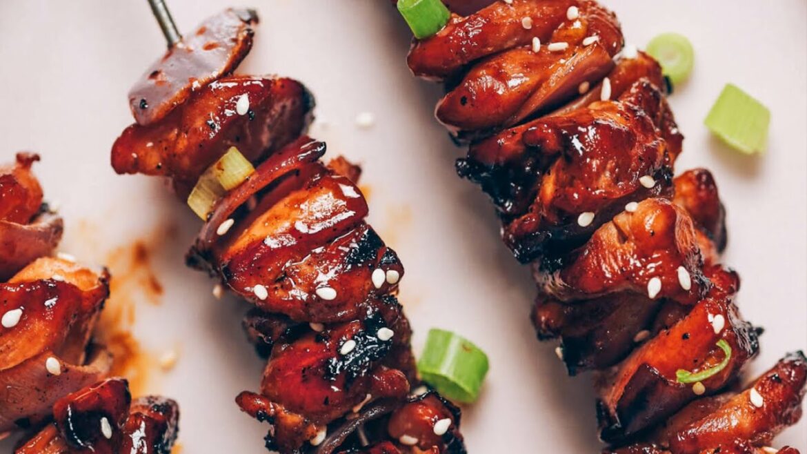 Grilled Teriyaki Chicken Skewers (Quick Marinating!) | Minimalist Baker Recipes Grilled Teriyaki Chicken Skewers (Quick Marinating!) | Minimalist Baker Recipes