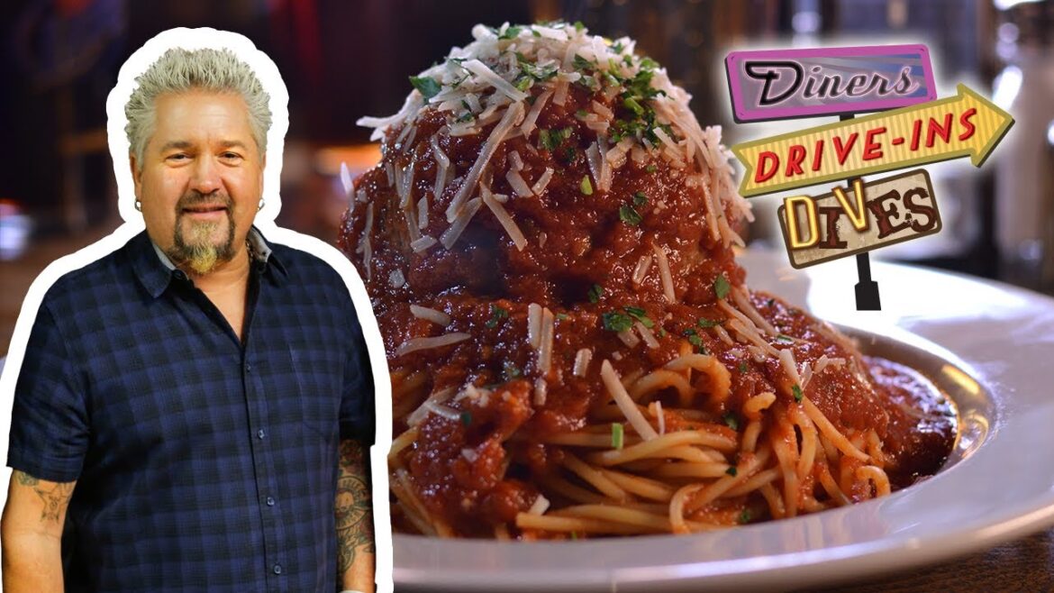 Guy Fieri Eats a 10-OZ. MEATBALL & Chicken Parm in Utah | Diners, Drive-Ins and Dives | Food Network Guy Fieri Eats a 10-OZ. MEATBALL & Chicken Parm in Utah | Diners, Drive-Ins and Dives | Food Network