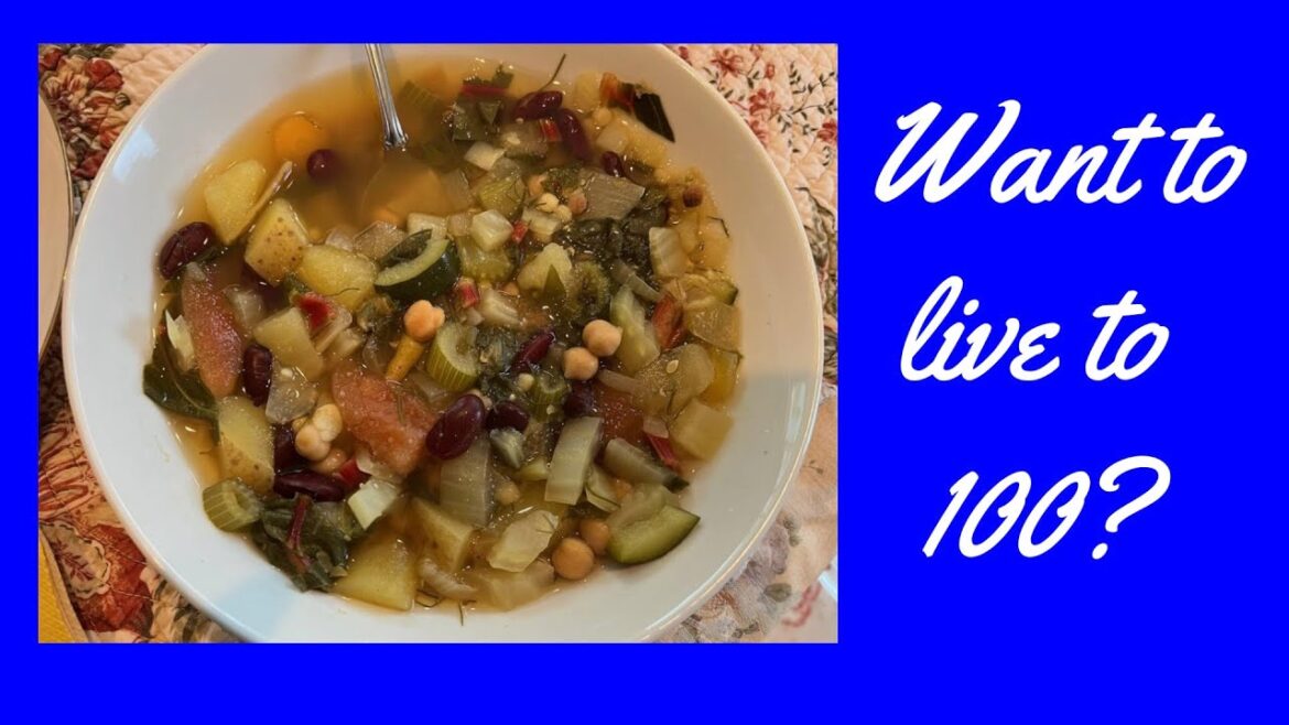 Want to live to 100? Try making BLUE ZONES MINESTRONE SOUP FROM SARDINIA ITALY! #bluezones #recipes