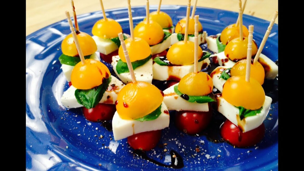 How to make Easy Caprese Skewers