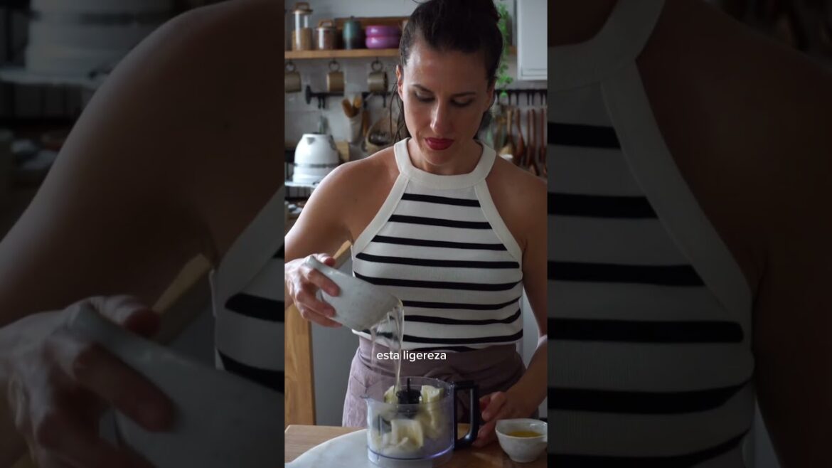 Pure de patas y calabacín con cremoso de setas vegano Pure de patas y calabacín con cremoso de setas vegano