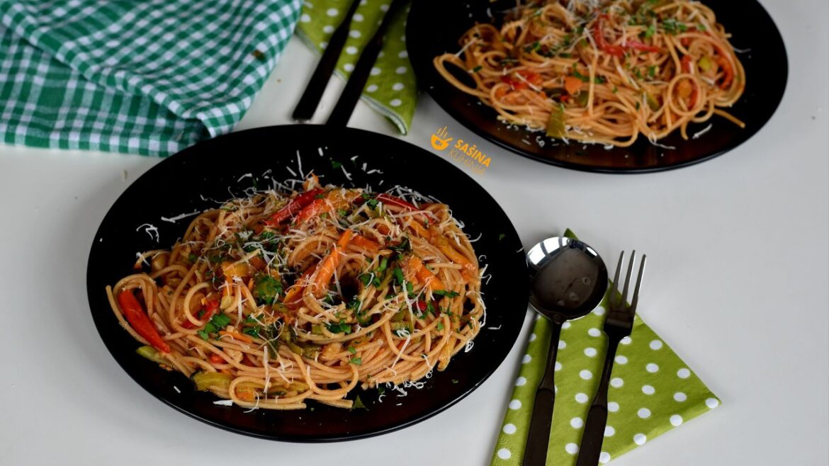 Brza tjestenina s povrćem recept Brza tjestenina s povrćem recept