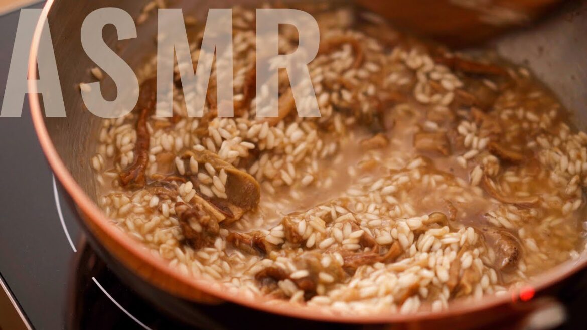 [ASMR] How to Make Creamy Italian Risotto with Dried Porcini Mushrooms