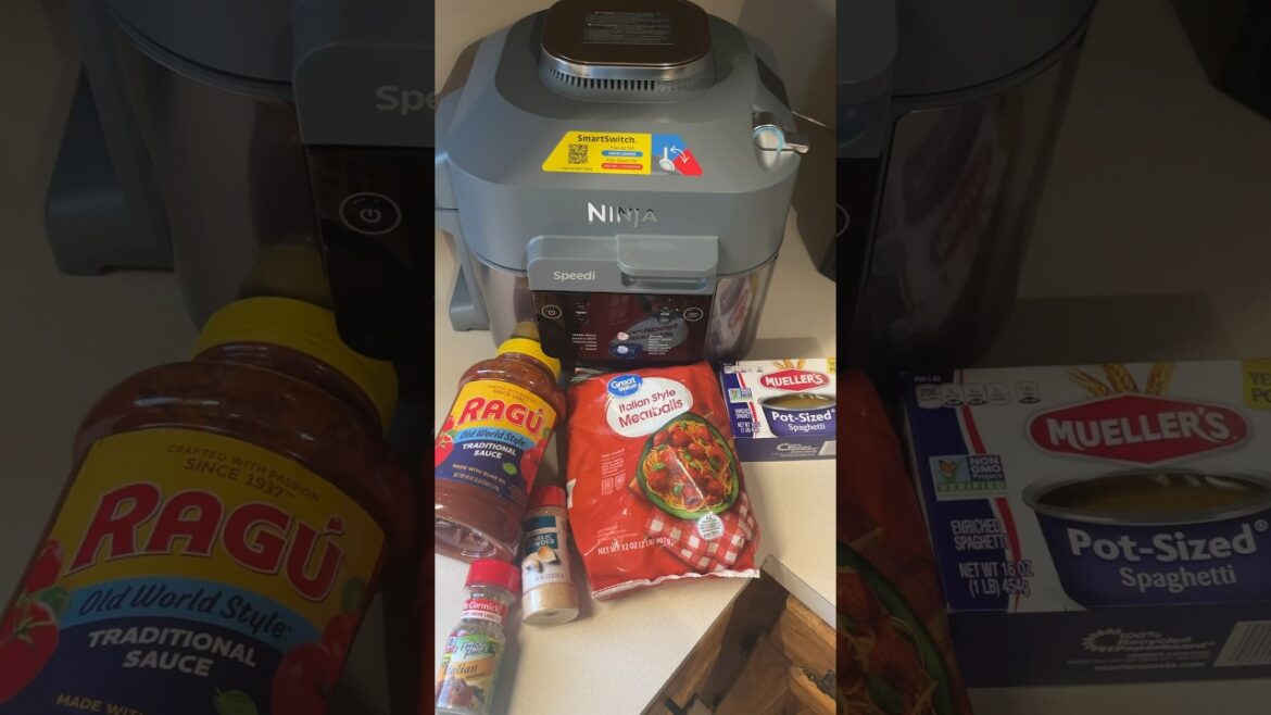 Watch how easy it is to make spaghetti using the Ninja Speedi! It’s fast & delicious! #ninjaspeedi Watch how easy it is to make spaghetti using the Ninja Speedi! It’s fast & delicious! #ninjaspeedi